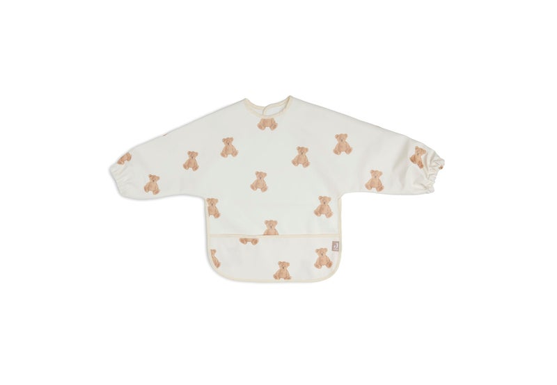 Jollein Bib Waterproof with Sleeves Teddy Bear - Image 1
